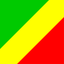 Republic Of The Congo Flat Square