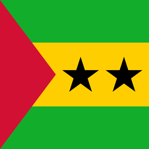 São Tomé and Príncipe Flat Square