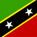 Saint Kitts And Nevis Flat Square
