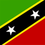Saint Kitts And Nevis Flat Square