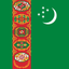 Turkmenistan Flat Square