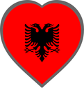 Albania Heart Badge
