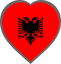 Albania Heart Badge