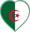 Algeria Heart Badge
