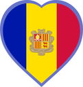 Andorra Heart Badge