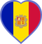 Andorra Heart Badge