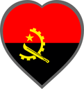 Angola Heart Badge