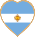 Argentina Heart Badge