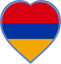 Armenia Heart Badge