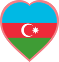Azerbaijan Heart Badge