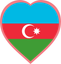 Azerbaijan Heart Badge