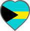 Bahamas Heart Badge