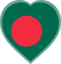 Bangladesh Heart Badge
