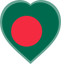Bangladesh Heart Badge