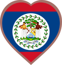 Belize Heart Badge
