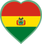 Bolivia Heart Badge