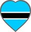Botswana Heart Badge