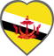 Brunei Heart Badge