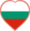 Bulgaria Heart Badge