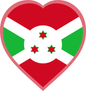 Burundi Heart Badge