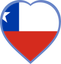 Chile Heart Badge