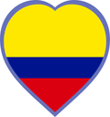 Colombia Heart Badge