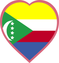 Comoros Heart Badge
