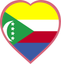 Comoros Heart Badge