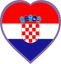 Croatia Heart Badge
