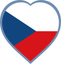 Czechia Heart Badge