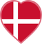 Denmark Heart Badge