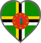 Dominica Heart Badge