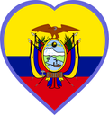 Ecuador Heart Badge