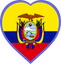 Ecuador Heart Badge