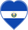 El Salvador Heart Badge