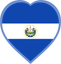 El Salvador Heart Badge