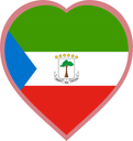 Equatorial Guinea Heart Badge