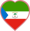 Equatorial Guinea Heart Badge