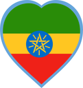 Ethiopia Heart Badge