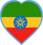 Ethiopia Heart Badge