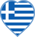 Greece Heart Badge