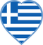 Greece Heart Badge