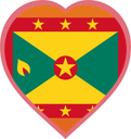 Grenada Heart Badge