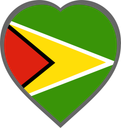 Guyana Heart Badge