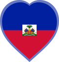 Haiti Heart Badge