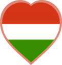 Hungary Heart Badge