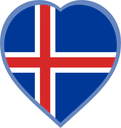 Iceland Heart Badge