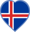 Iceland Heart Badge