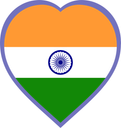 India Heart Badge