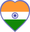 India Heart Badge
